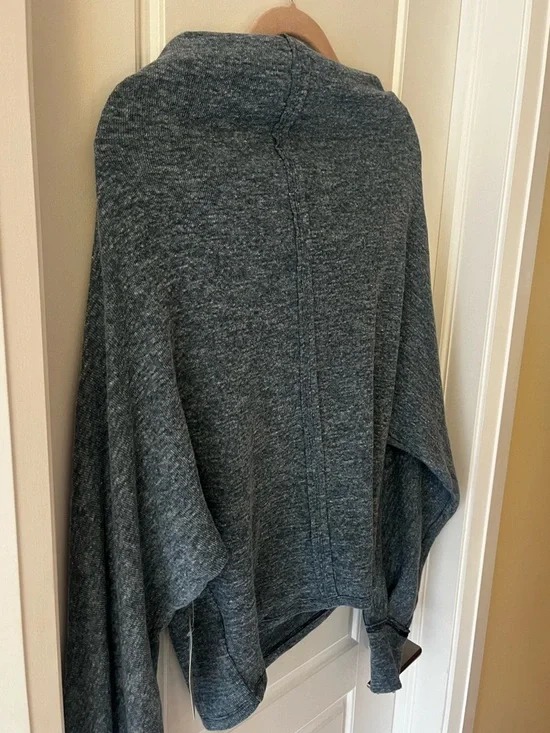 We The Free by Free People | Heathered Gray Cowl Neck Dolman Sweater Oversized - Picture 3 of 9